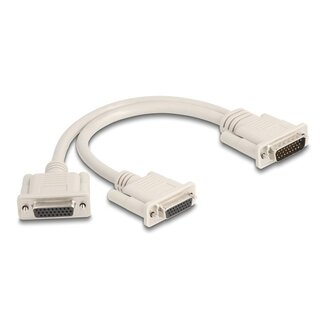 DeLOCK Delock Adapter Y-Cable Splitter D-Sub HD 26 pin male to 2 x D-Sub HD 26 pin female with screws 30 cm