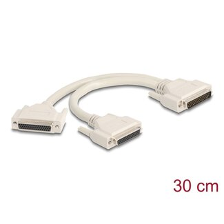 DeLOCK Delock Adapter Y-Cable Splitter D-Sub HD 44 pin male to 2 x D-Sub HD 44 pin female with screws 30 cm