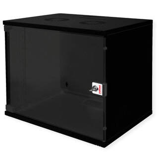 Roline ROLINE 19-inch wandbehuizing Basic 9 U , 540x400 BxD Bouwpakket zwart