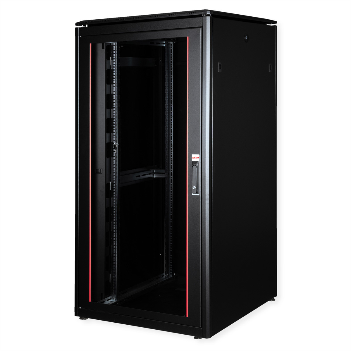 ROLINE 19-inch netwerkkast Pro 32 U , 800x800 BxD Glazen deur zwart