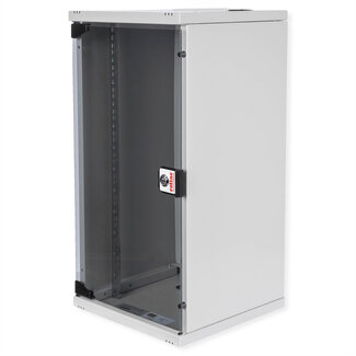 Roline ROLINE 10-inch wandbehuizing 12 U, 312x300 BxD Bouwpakket grijs