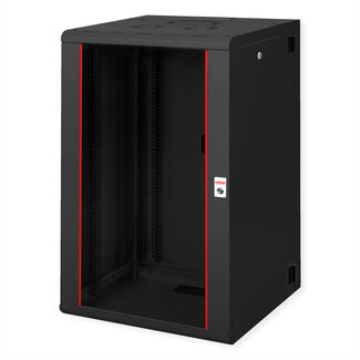 Roline ROLINE 19-inch wandbehuizing Pro 20 U, 600x600 BxD tweedelig draaibaar zwart