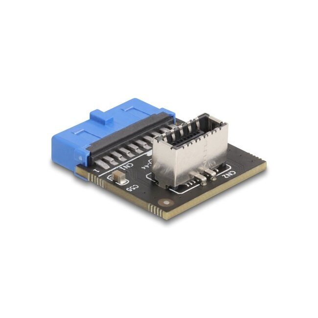 Delock USB 5 Gbps Adapter Pin Header female to internal USB Type-E Key A female angled