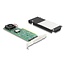 Delock PCI Express x8 Card to 2 x internal NVMe M.2 Key M with RAID - Low Profile Form Factor