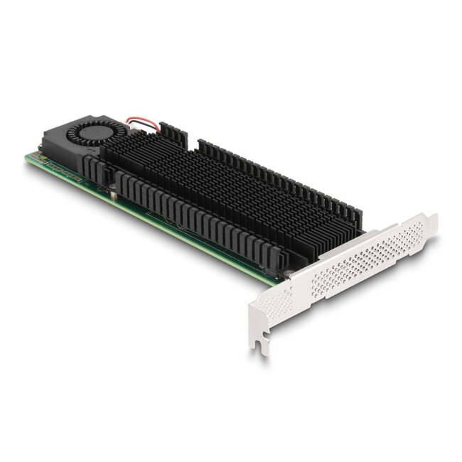 Delock PCI Express x8 Card to 2 x internal NVMe M.2 Key M with RAID - Low Profile Form Factor