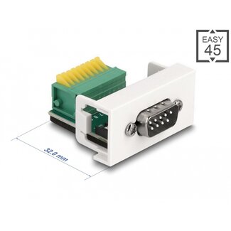 DeLOCK Delock Easy 45 Module D-Sub 9 pin male to 9 pin Terminal Block 22.5 x 45 mm