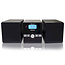 Micro set met CD/MP3 Bluetooth USB afstandsbediening Zwart