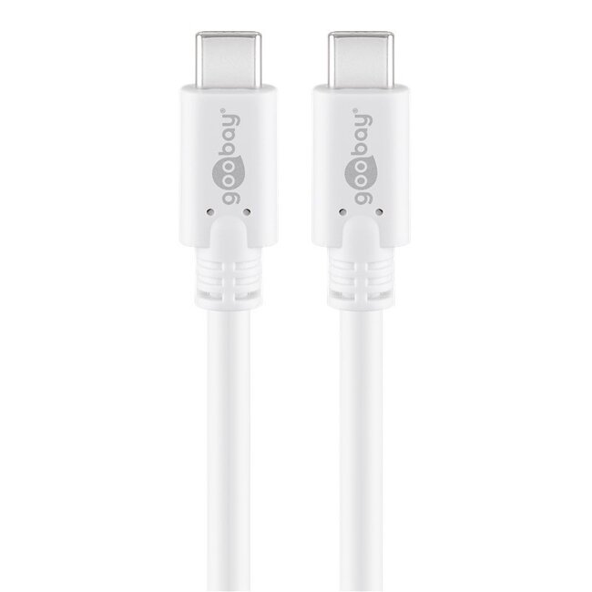 USB-C kabel | USB3.0 5 Gbps | PD 60W | 4K 60Hz | wit | 0,50 meter