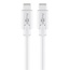 USB-C kabel | USB3.0 5 Gbps | PD 60W | 4K 60Hz | wit | 0,50 meter