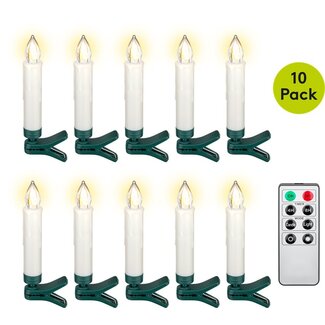 Goobay Goobay 10 Wireless LED Christmas Tree Candles incl. 20x AAA (LR03)