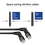 UFTP CAT6a slimline netwerkkabel | 360° draaibaar | zwart | 1 meter