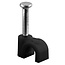 Goobay kabelklemmen met spijker | max. 4mm | 100 stuks | zwart