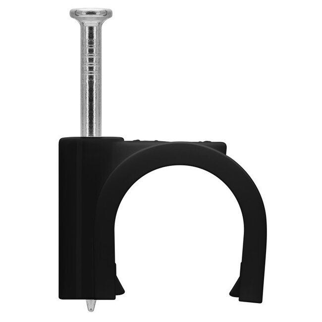 Goobay kabelklemmen met spijker | max. 14mm | 100 stuks | zwart