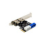 InLine® 2+2ports USB 3.2 Gen.1 host controller, PCIe, with SATA power and LP bracket