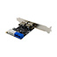 InLine® 2+2ports USB 3.2 Gen.1 host controller, PCIe, with SATA power and LP bracket