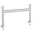 InLine® Slatwall table mount, panel aluminium 1m incl. 2 pillars, 0.43m