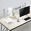 InLine® Slatwall table mount, panel aluminium 1m incl. 2 pillars, 0.43m