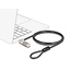 Navilock Laptop Security Cable with Combination Lock for HP Nano slot - Carbon steel cable