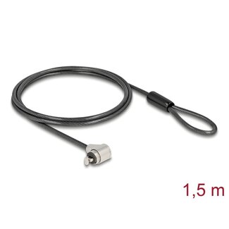 Navilock Navilock Laptop Security Cable with Key Lock for standard Kensington slot - short locking head