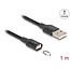 Delock Magnetic USB Charging Cable black 1 m