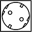 wandcontactdoosstrook SCHROFF, SCHUKO, 15 contactdozen