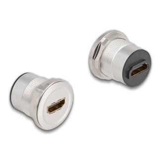 DeLOCK Delock HDMI built-in female 8K 60 Hz aluminium