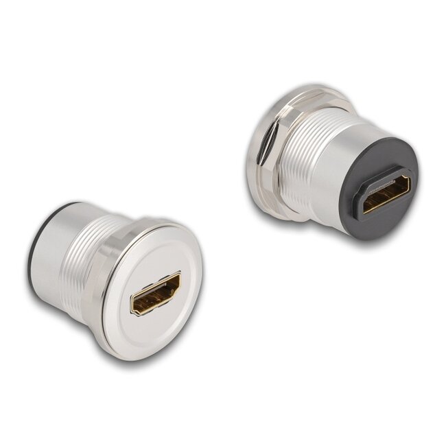 Delock HDMI built-in female 8K 60 Hz aluminium