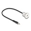 Delock Stereo 3.5 mm 3 pin built-in female with cable male 30 cm aluminium