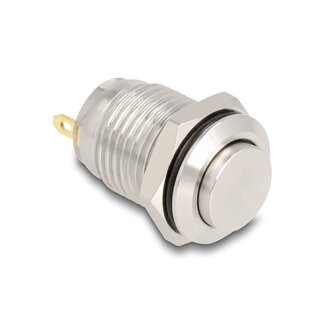 DeLOCK Delock Push Button for Installation 12 mm 2 x solder connection