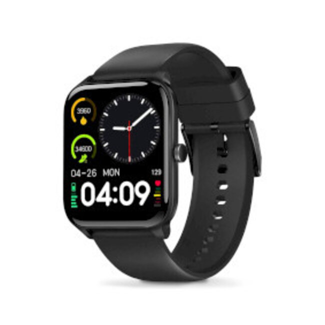 SmartLife-horloge | LCD | IP68 | Maximale gebruiksduur: 14400 min | Android™ / IOS | Zwart