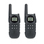 Walkie talkie Set | 2 Handsets | Tot 10 km | Frequentiekanalen: 8 | PTT / VOX | tot 3 uur | Koptelefoonoutput | Zwart