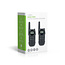 Walkie talkie Set | 2 Handsets | Tot 10 km | Frequentiekanalen: 8 | PTT / VOX | tot 3 uur | Koptelefoonoutput | Zwart