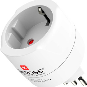 Skross 1.500272 Reisstekker Country Adapter Europe to Siss+Italy+Brazil