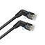 UFTP CAT6a slimline netwerkkabel | 360° draaibaar | zwart | 7 meter