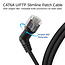 UFTP CAT6a slimline netwerkkabel | 360° draaibaar | zwart | 7 meter