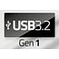 USB-C kabel | USB3.0 5 Gbps | PD 60W | 4K 60Hz | zwart | 1 meter