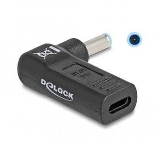 DeLOCK USB-C naar HP en Compaq notebook laadadapter | 4,5 x 2,8mm (met pin)