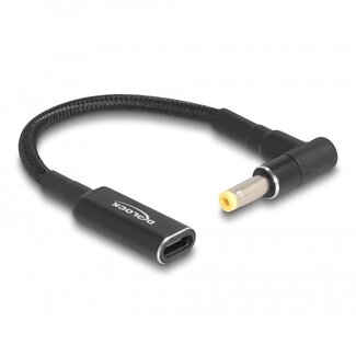 DeLOCK USB-C naar HP en Compaq notebook laadadapter | 4,8 x 1,7mm | 0,15 meter