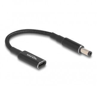 DeLOCK USB-C naar notebook laadadapter | 5,5 x 2,1mm | 0,15 meter