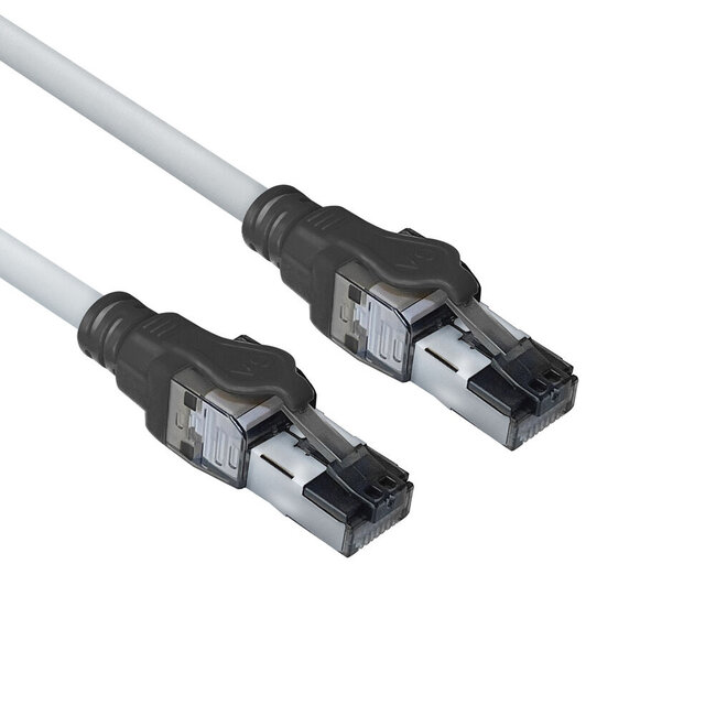 SFTP CAT6a netwerkkabel | 4PPoE/PoE++ 100W | LSZH | grijs | 1 meter