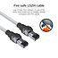 SFTP CAT6a netwerkkabel | 4PPoE/PoE++ 100W | LSZH | grijs | 1 meter