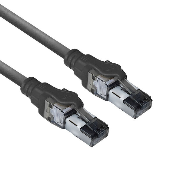 SFTP CAT6a netwerkkabel | 4PPoE/PoE++ 100W | LSZH | zwart | 1,5 meter