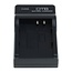 Camera acculader compatibel met o.a. Nikon EN-EL11, Olympus Li-50B, Li-60B, Li-90B, Li-92B en Sony NP-BK1, NP-BY1 en NP-FK1 accu's