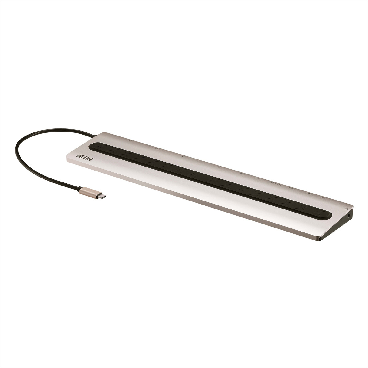 Aten UH3237 notebook dock & poortreplicator Bedraad USB 3.2 Gen 1 (3.1 Gen 1) Type-C Zwart, Zilver