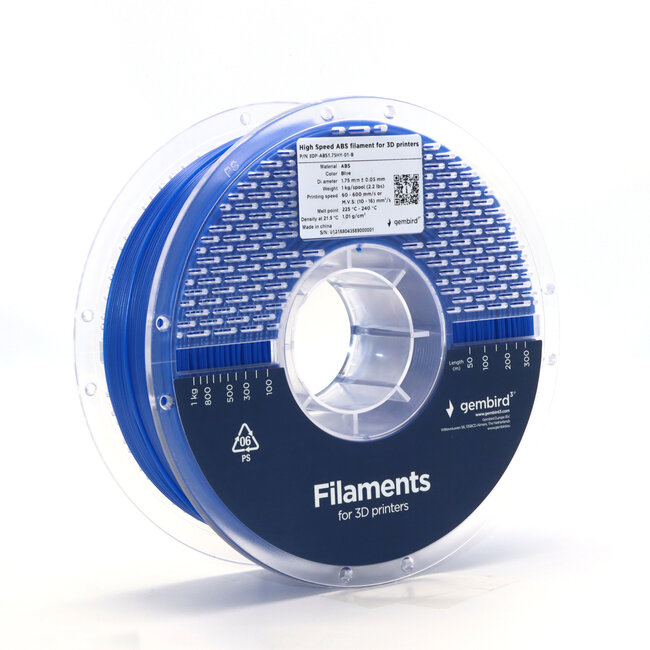 ABS  Filament Blauw, 1.75 mm,  1 kg