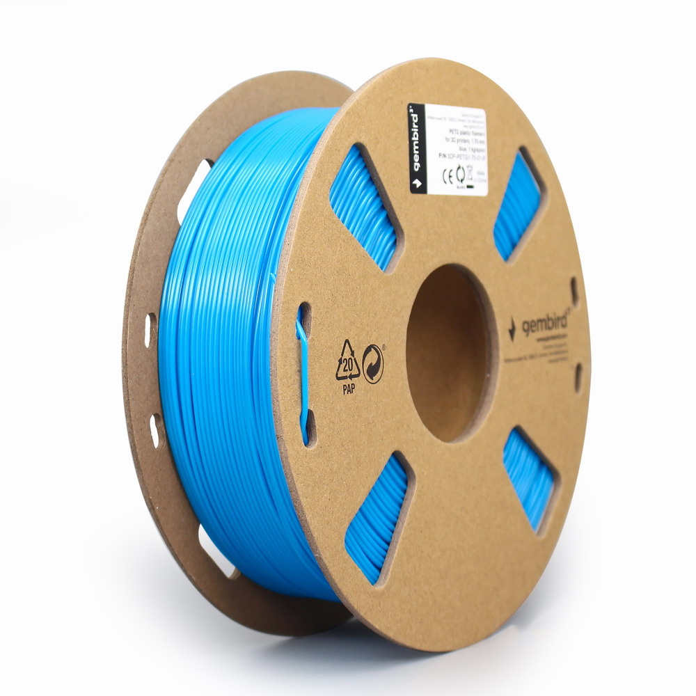 GEMBIRD - High Speed PETG - 1.75 mm - 1kg- Blauw - PETG1.75HY-01-B - 3D Printer Filament