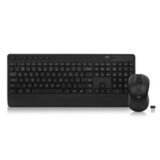 ACT ACT Draadloos toetsenbord en muisbundel (Qwerty), stille klik, milieuvriendelijk, gemaakt van gerecycled materiaal