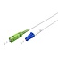 LC/UPC - SC/APC Simplex FTTH kabel | OS2 | wit | LSZH | 1 meter