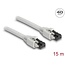 Delock RJ45 Network Cable Cat.8.1 S/FTP 15 m up to 40 Gbps grey