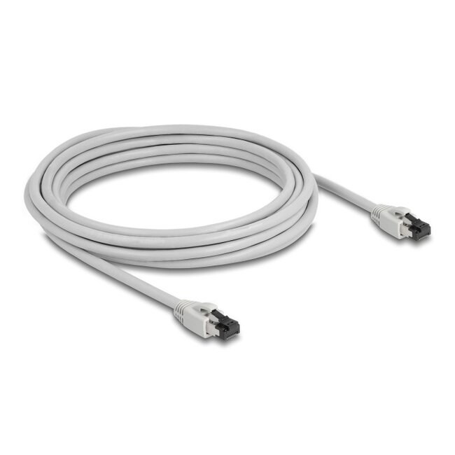 Delock RJ45 Network Cable Cat.8.1 S/FTP 5 m up to 40 Gbps grey